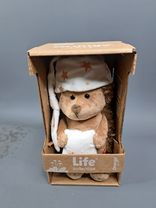 Фото флориста 1: Игрушка м/н «Ежик Колюнчик Сладкие сны», 20см, коричневый/белый