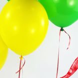 Маленькое фото 5: Композиция из 4 шаров с гелием, 30 см, желтый, зеленый