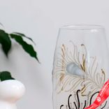 Маленькое фото 4: Ваза «Перо», дымка, d-8 см, 10,5х26 см