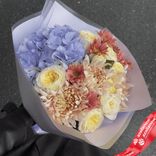 Маленькое фото 1: Акция! Букет из хризантем, роз, гортензии «Вдохновение»