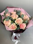 Фото флориста 6: Букет из 9 розовых роз «Париж»