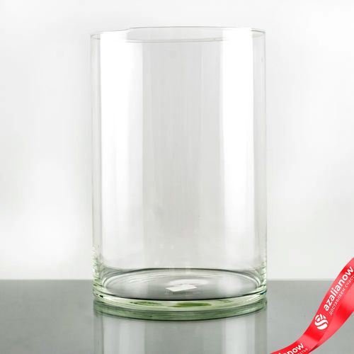 Ваза «Трубка-200», стекло, 20 см x 30 см, прозрачный