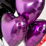 Маленькое фото 3: Композиция из 5 шаров с гелием «Сердца», вар. 5