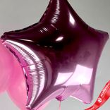 Маленькое фото 5: Композиция из 5 шаров с гелием, розовый