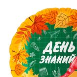 Маленькое фото 4: Шар с гелием «Круг - День Знаний», оранжевый, 46 см