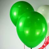 Маленькое фото 4: Композиция из 4 шаров с гелием, 30 см, белый, зеленый