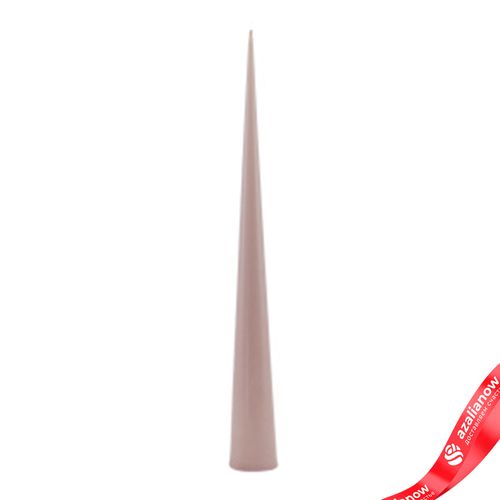 Свеча «Конусная», 17 часов, H 36 см x D 4,5 см, розовый