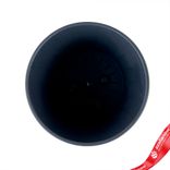 Маленькое фото 2: Кашпо со вставкой «Листья» (пластик), D13xH13,5см, 1,25л, зел./антрацит.