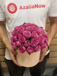 Фото флориста 4: Букет из 15 кустовых розовых роз «Адель»