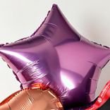Маленькое фото 5: Композиция из 3 шаров с гелием, 1 яркое сердце и 2 звезды