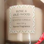 Маленькое фото 3: Свеча в стакане «Rose Oud Wood» ароматическая (стекло), H7,5хD7см