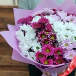 Маленькое фото 2: Букет из 25 кустовых хризантем микс