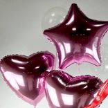 Маленькое фото 2: Композиция из 5 шаров с гелием, розовый, прозрачный, вар. 2