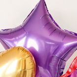 Маленькое фото 5: Композиция из 3 шаров с гелием, 1 золотое сердце и 2 звезды