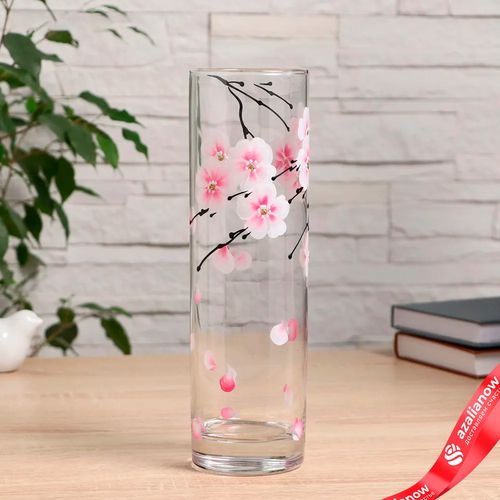 Ваза FLORA «Роскошная сакура», 7,5х26,5 см