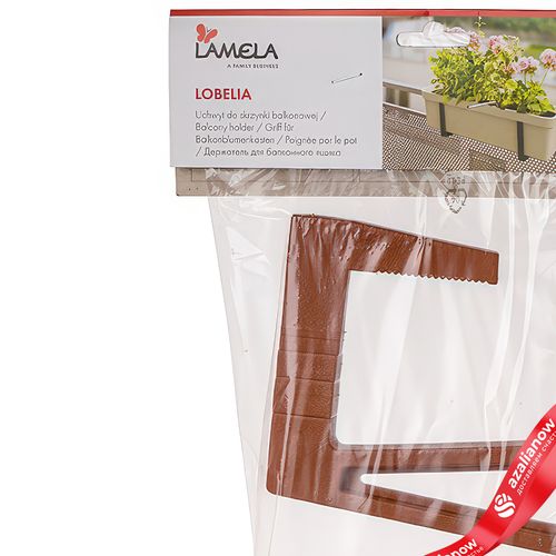 Фото 3: Держатель для балконного ящика Lobelia (пластик), тер.
