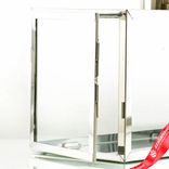 Маленькое фото 5: Набор серебряных «Фонарей» 2шт. (металл/стекло), H37х54см