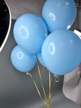 Фото флориста 3: Шар с гелием, 30 см, небесно-голубой, пастель