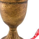 Маленькое фото 5: Вазон (металл), D15xH21,5см, золотой