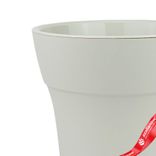 Маленькое фото 5: Кашпо со вставкой «Дали Софт» (пластик), D16,5xH15см, 2,1л, серый
