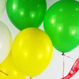 Маленькое фото 3: Композиция из 6 шаров с гелием, 30 см, вар. 3