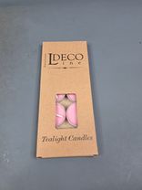 Фото флориста 4: Набор свечей чайных 10шт, D3,5см, розовый