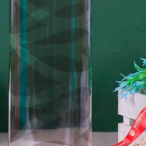 Фото 3: Ваза «Вернисаж», дымка, трубка 107, d-10 см, h-30 см, v-2100 мл