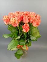 Фото флориста 5: 19 коралловых роз 60 см, Россия