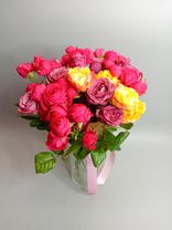 Фото флориста 3: 11 кустовых роз микс, Голландия