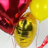 Маленькое фото 5: Композиция из 5 шаров с гелием «Сердце», вар. 2