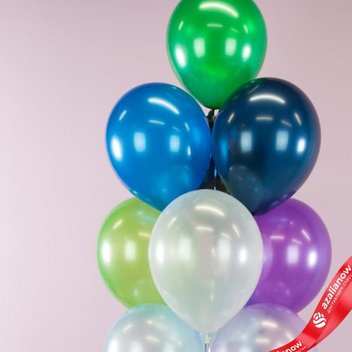 Фото 2: Композиция из 10 шаров с гелием, 30 см, ассорти, вар. 3