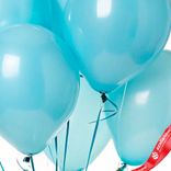 Маленькое фото 3: Композиция из 7 шаров с гелием «Облако», 30 см, голубой