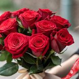 Маленькое фото 3: Красные розы высшего сорта, 11 шт, 50 см, Россия