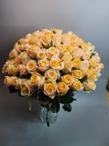 Фото флориста 1: Акция! 101 персиковая роза 50 см, Голландия