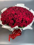 Фото флориста 2: Огромный шикарный букет из 151 красной розы