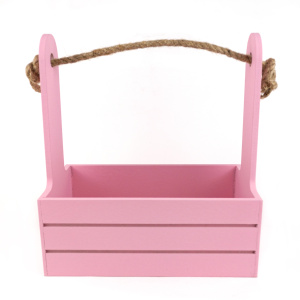 Корзина Дерево D 21 x 12 см H 23 см Розовый