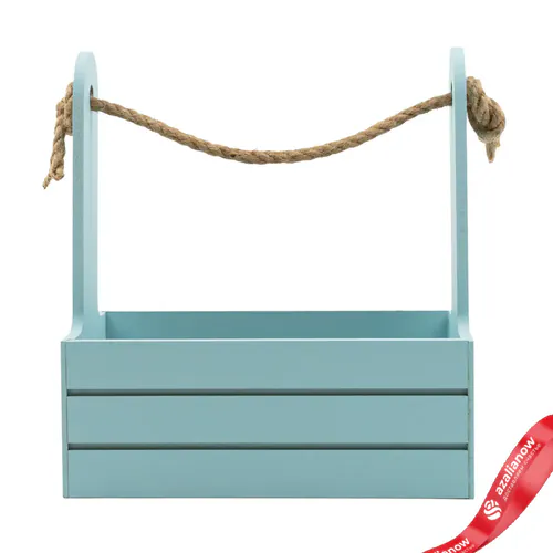 Корзина Дерево D 21 x 12 см H 23 см Серо-голубой