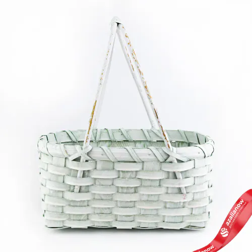 Корзина плетеная Бамбук D 24 x 17,5 x 10,5 см H 34 см Зеленый