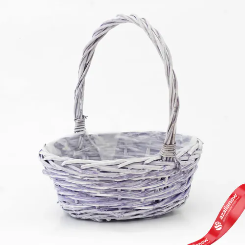 Корзина плетеная Ива D 26 x 11 см H 31 см Сиреневый