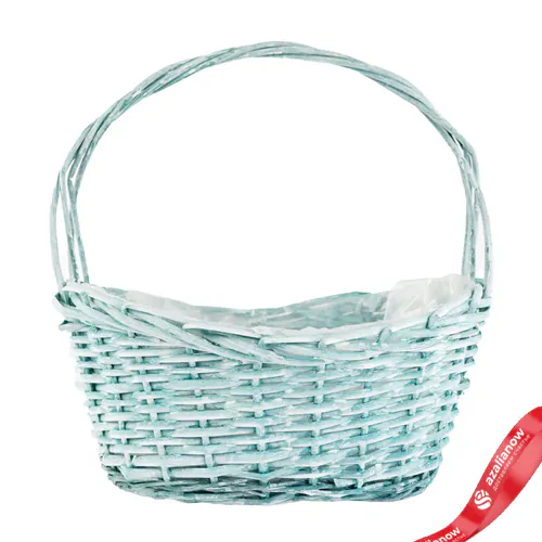Корзина плетеная Ива D 30 x 20 x 10/14 см H 31 см Зеленый