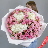 Маленькое фото 1: Акция! Огромный букет из гортензий и кустовых роз