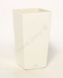 Маленькое фото 1: Горшок (Кашпо) Vina квадрат с автополивом Пластик D 9,5 x 9,5 см H 18,5 см Белый