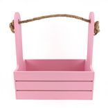 Маленькое фото 1: Корзина Дерево D 21 x 12 см H 23 см Розовый